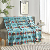 Solstice Pattern Polar Fleece Throw Blanket, Multiple Colours